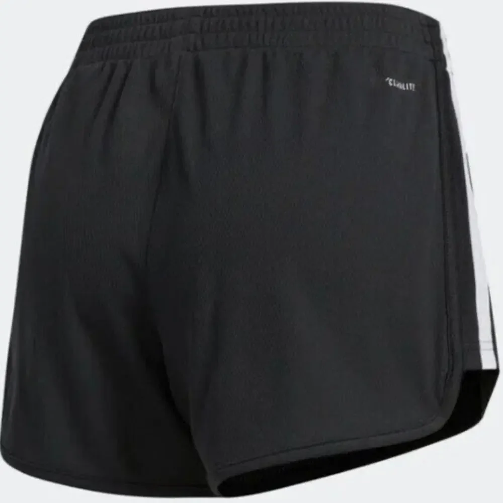 Adidas Women Size Small Shorts Training Athletic 3-Striped Black Workout Running